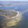Atsena Otie Key, forground. Cedar Key in background.